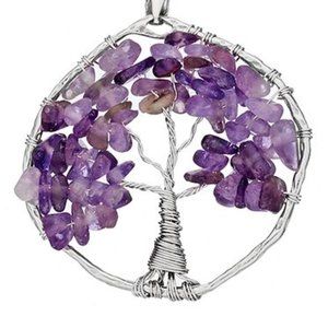 Amethyst TREE OF LIFE Charm